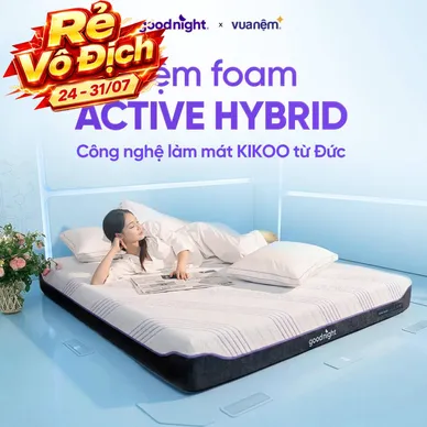 Nệm foam Kikoo Mát Lạnh Goodnight Active Hybrid Từ Đức - Ảnh 2