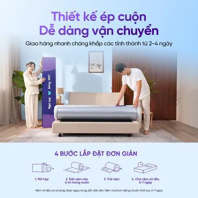 (Phiên bản Pro 2026 - x3 Kikoo) Nệm foam Goodnight Active Hybrid làm mát - Ảnh 9