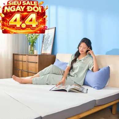 Nệm foam iComfy Fold 3.0 gấp 3 dày 10cm - Ảnh 2