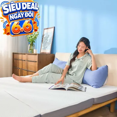 Nệm foam iComfy Fold 3.0 gấp 3 dày 10cm - Ảnh 2