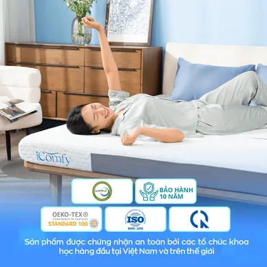 Nệm foam iComfy Fold 4.0 gấp 3 dày 12cm - Ảnh 15