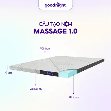 Nệm Foam Goodnight Massage 1.0 - Ảnh 2