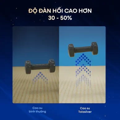 Nệm lò xo Dunlopillo de.Stress Release túi độc lập phân 5 vùng nâng đỡ chuyên sâu - Ảnh 9