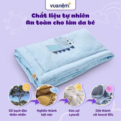 Bộ tấm trải trẻ em đi học Goodnight Deepsleep Khủng Long TC001 - Ảnh 6