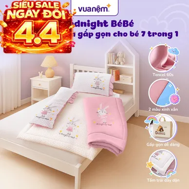 Bộ tấm trải trẻ em đi học Goodnight Deepsleep Thỏ TC002 - Ảnh 2