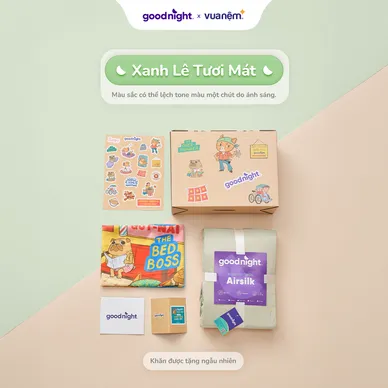 Hộp quà Goodnight Box phiên bản linh vật: Bộ ga chun cao cấp tencel Goodnight Airsilk - Ảnh 24