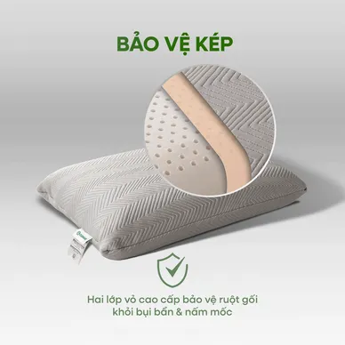 Gối cao su thiên nhiên Gummi Ovalux - Ảnh 3