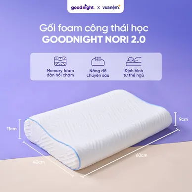 Gối foam công thái học cao cấp Goodnight Nori 2.0 - Ảnh 3