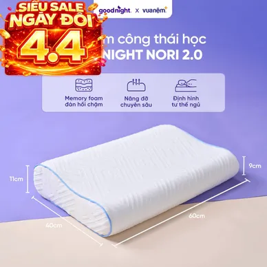 Gối foam công thái học cao cấp Goodnight Nori 2.0 - Ảnh 2