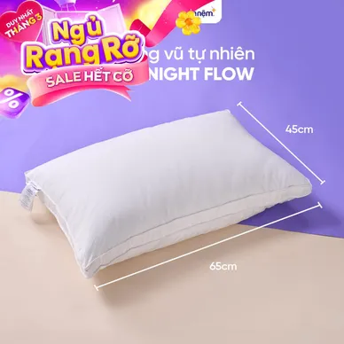 Gối lông vũ tự nhiên Goodnight Flow - Ảnh 2