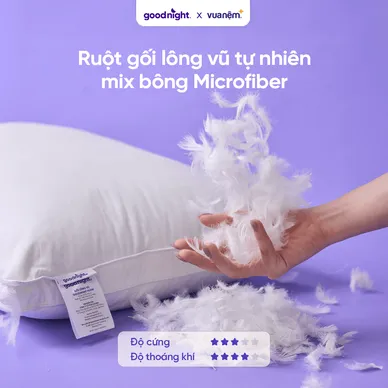 Gối lông vũ tự nhiên Goodnight Flow - Ảnh 4