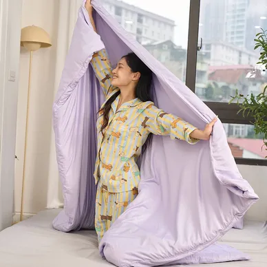 Vỏ chăn lụa chần bông Goodnight Airsilk - Ảnh 4