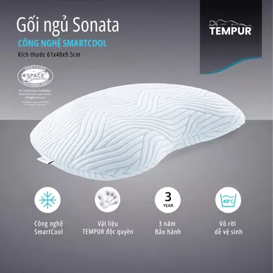 Gối Foam Tempur Sonata - Ảnh 2