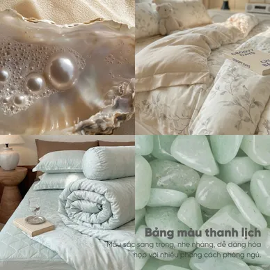 Bộ ga chun Tencel 60S họa tiết tinh tế - Amando Wellness Tencel Luxe - Ảnh 6