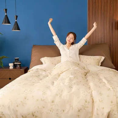 Vỏ chăn chần Tencel 60S họa tiết tinh tế - Amando Wellness Tencel Luxe - Ảnh 11