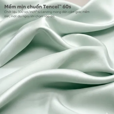 Vỏ chăn chần Tencel 60S họa tiết tinh tế - Amando Wellness Tencel Luxe - Ảnh 5