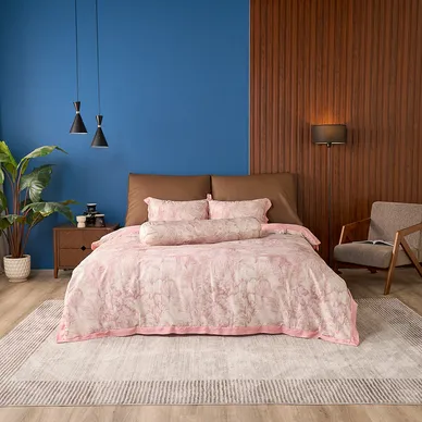 Vỏ chăn chần Tencel 60S họa tiết tinh tế - Amando Wellness Tencel Luxe - Ảnh 4