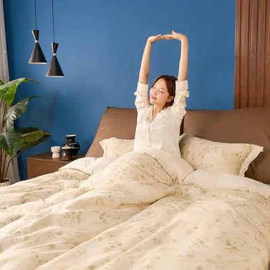 Vỏ chăn chần Tencel 60S họa tiết tinh tế - Amando Wellness Tencel Luxe - Ảnh 12