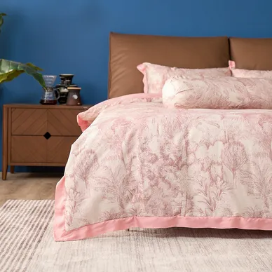 Vỏ chăn chần Tencel 60S họa tiết tinh tế - Amando Wellness Tencel Luxe - Ảnh 5