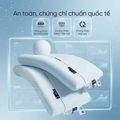 Gối ngủ sâu Memory foam 40D Goodnight Astro lõi kép - Ảnh 8