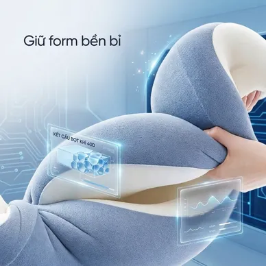 Gối ngủ sâu Memory foam 40D Goodnight Astro lõi kép - Ảnh 3