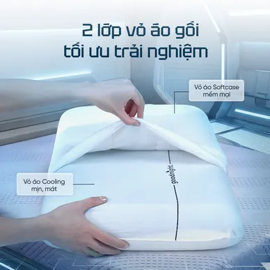 Gối ngủ sâu Memory foam 40D Goodnight Astro lõi kép - Ảnh 8