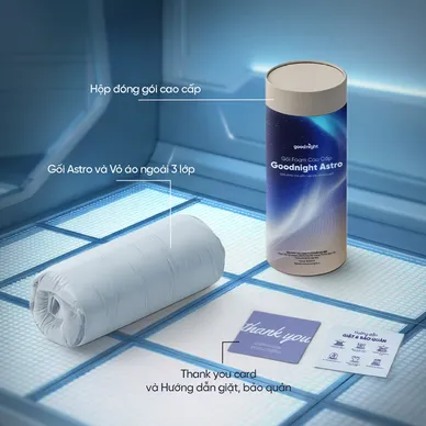 Gối ngủ sâu Memory foam 40D Goodnight Astro lõi kép - Ảnh 11