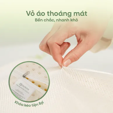 Gối cao su Gummi Ema giảm đau mỏi cổ vai gáy, thiết kế 2 đầu thích hợp cho cả nam và nữ, kích thước 40*60 - Ảnh 7