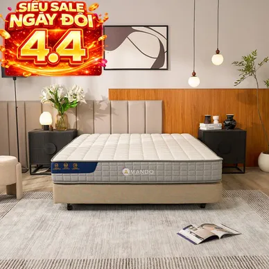 Nệm lò xo Amando Elite Flip túi độc lập thiết kế 2 mặt linh hoạt dày 24cm - Ảnh 2