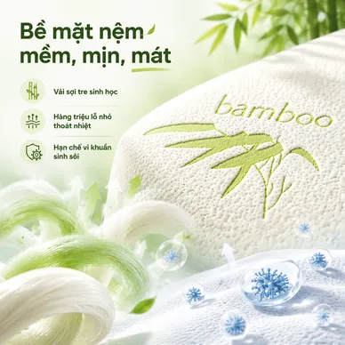 Nệm cao su Gummi Hybrid - công nghệ đa tầng, gấp 2 kháng khuẩn, siêu thoáng mát - Ảnh 8