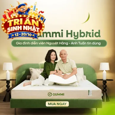 Nệm cao su Gummi Hybrid - công nghệ đa tầng, kháng khuẩn, siêu thoáng mát - Ảnh 2