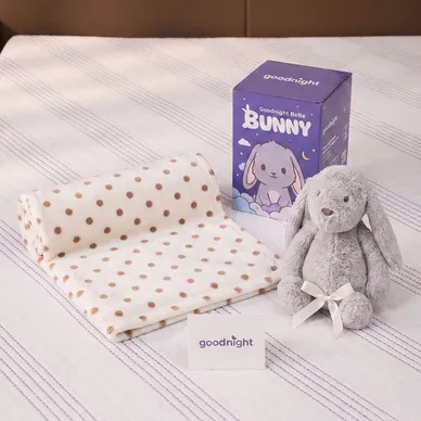 Bộ chăn thú bông Goodnight Bebé Bunny - Ảnh 6