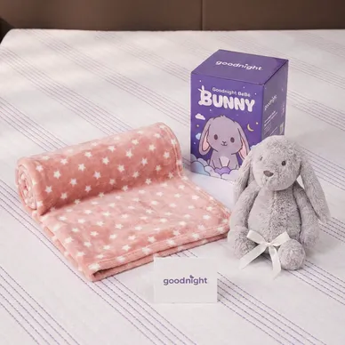 Bộ chăn thú bông Goodnight Bebé Bunny - Ảnh 7