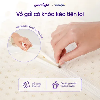 Gối cao su thiên nhiên công thái học Goodnight Tofu - Ảnh 8