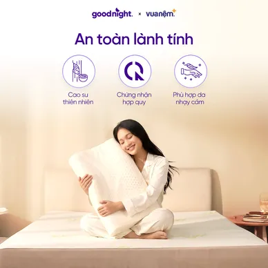 Gối cao su thiên nhiên công thái học Goodnight Tofu - Ảnh 10