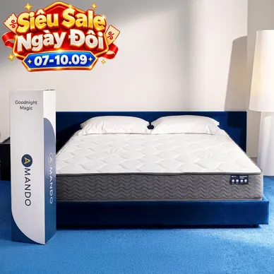 Nệm lò xo túi độc lập thế hệ mới Amando Goodnight Magic nâng đỡ êm ái 20cm - Ảnh 2