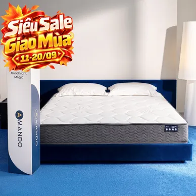 Nệm lò xo túi độc lập thế hệ mới Amando Goodnight Magic nâng đỡ êm ái 20cm - Ảnh 2