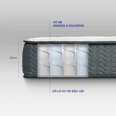 Nệm lò xo giảm đau lưng Amando Goodnight Magic - Ảnh 6