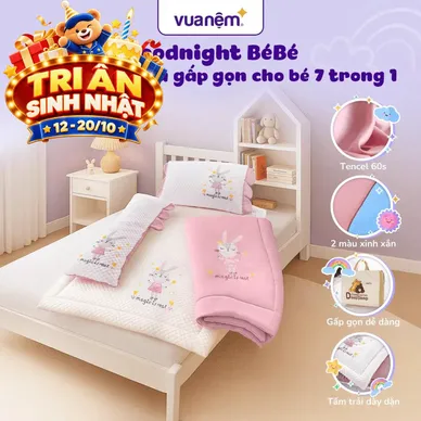 Bộ tấm trải trẻ em đi học Goodnight Bebé - Ảnh 2