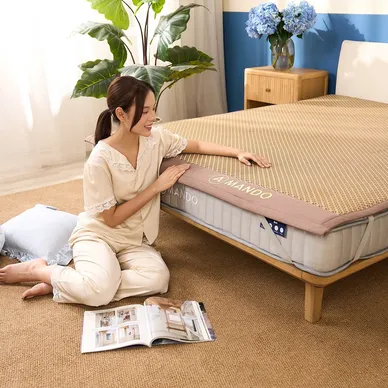 Chiếu sợi mây lạnh Cool Mat hạ nhiệt cho làn da - Ảnh 4