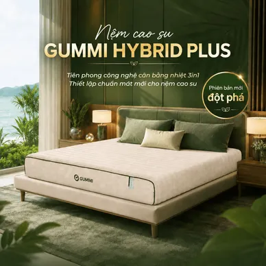 Nệm cao su cân bằng nhiệt 3in1 Gummi Hybrid Plus - Ảnh 2