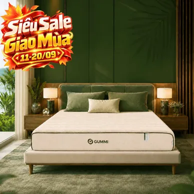 Nệm cao su cân bằng nhiệt 3in1 Gummi Hybrid Plus - Ảnh 12