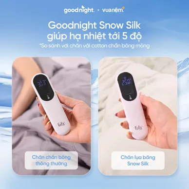 Chăn lụa băng Goodnight Snow Silk - Ảnh 6