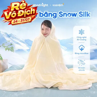 Chăn lụa băng Goodnight Snow Silk - Ảnh 2
