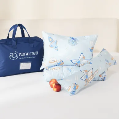 Bộ chăn gối đi học Nunu Petit Little World 5CT - Ảnh 13