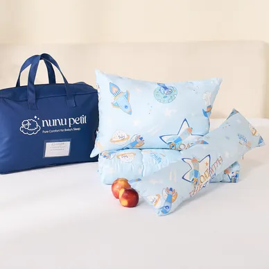 Bộ chăn gối đi học Nunu Petit Little World 5CT - Ảnh 6