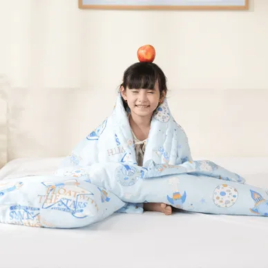 Bộ chăn gối đi học Nunu Petit Little World 5CT - Ảnh 9