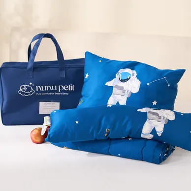 Bộ chăn gối đi học Nunu Petit Little World 5CT - Ảnh 5