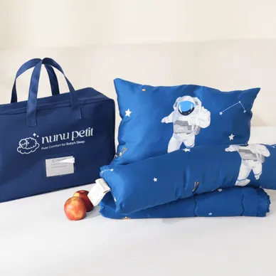 Bộ chăn gối đi học Nunu Petit Little World 5CT - Ảnh 12