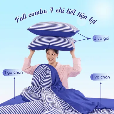 Bộ ga chun 4 chi tiết Goodnight Mira Mịn - Ảnh 5
